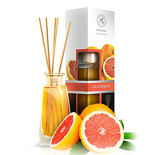 Grapefruit Reed Diffuser 100ml  Scented Reed Diffuser Grapefruit  0 Alcohol Diffuser Gift Set w 8 Sticks  Best for Aromatherapy  Home  Reed Diffuser Grapefruit by Aromatika
