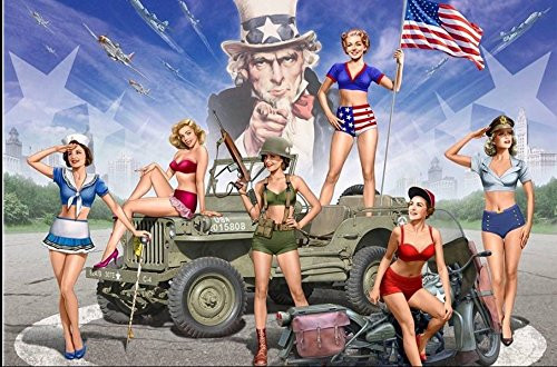 Masterbox Pretty Nice US Girls PinUp 6 fig 135 Master Box 35183