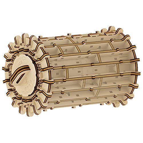 Wise Elk Mechanical Labyrinth ScrollHole Great Gift for Kids and Parents 3D Wooden Model Kits Building Puzzles for Adults Adult Wooden Puzzles Learning Wood 3D Puzzle for Kids