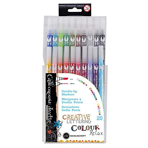 Manuscript MAN-MM7003 Callicreative Duotip Markers (20 Pack)