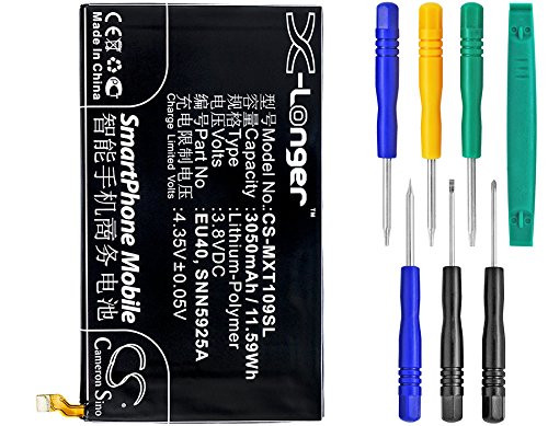 Cameron Sino 3050mAh LiPolymer Replacement Battery for Motorola Droid Ultra XT1080 Droid Maxx XT1080M Droid XT1080 MAXX fits Motorola EU40 SNN5925A with tools kit