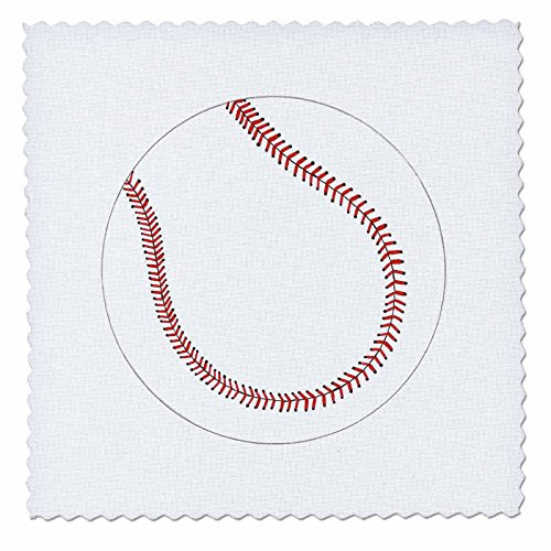 3dRose qs_12689_4 Baseball Quilt Square, 12 x 12"