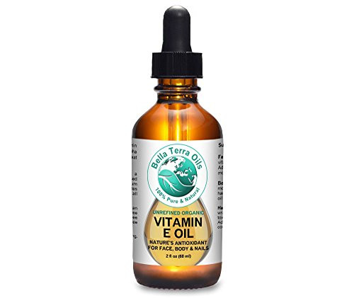 SALE  Vitamin E Oil 2oz Dalpha Tocopherol Organic Premium 100 Pure Max Strength 75000 IU AntiAging Antioxidant Treats Scars Wrinkles Dark Spots For Hair Skin Nails  Bella Terra Oils