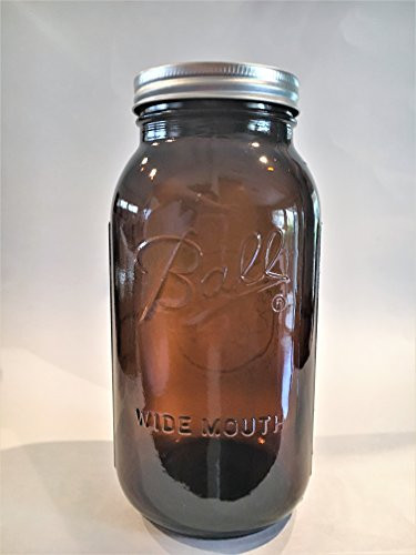 Ball Mason Jar-64 oz. Amber-One Jar-NEW COLOR !!!