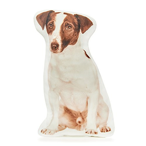 Cushion Co - Jack Russell Terrier Shaped Pillow 16" x 12" Cushion Co - Jack Russell Terrier Shaped Pillow 16" x 12"