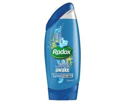 Radox Feel Awake for Men 2 in 1 Shower  Shampoo 250ml x 1