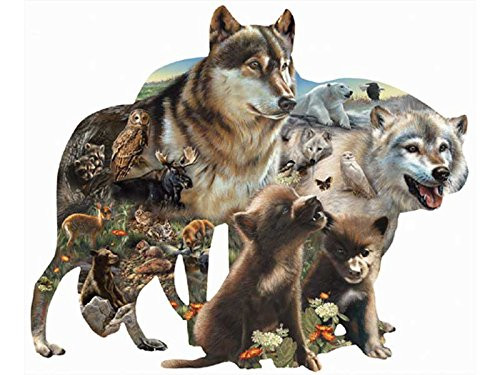 Wolf Pack a 1000-Piece Jigsaw Puzzle by Sunsout Inc.