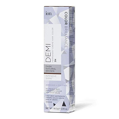 Ion Intensive Shine 3N Dark Natural Brown Demi Permanent Creme Hair Color 3N Dark Natural Brown