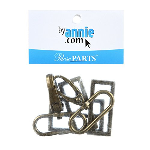 Patterns ByAnnie Hardware Set Antique Brass 1-1/2in