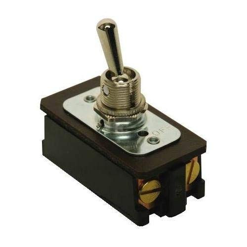 Carling Technologies EK20473 Toggle Switch Dpst 20A 250V Pack of 1 BlackSilver
