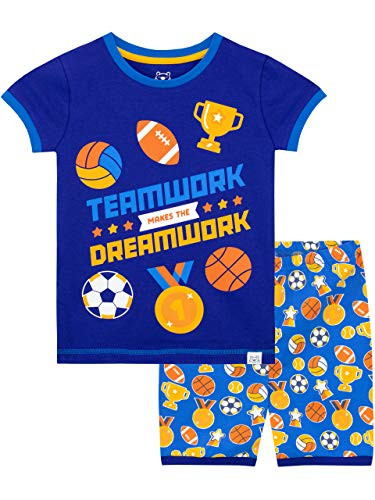 Harry Bear Boys Sports Short Pajamas Size 8 Blue