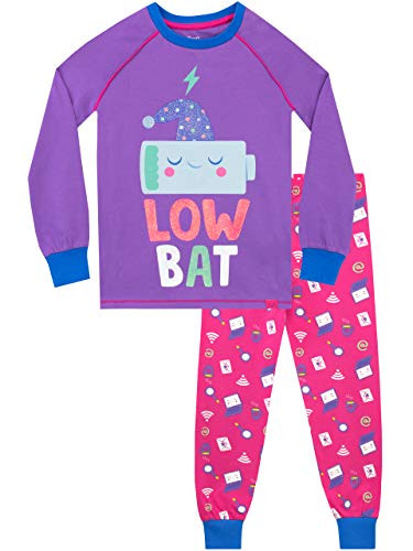 Harry Bear Girls Recharging Pajamas Size 10 Purple
