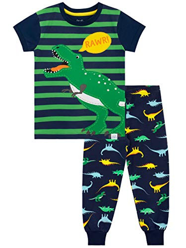 Harry Bear Boys Dinosaur Pajamas Blue Size 4