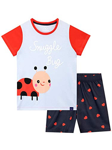 Harry Bear Girls Ladybug Short Pajamas Size 6 Blue