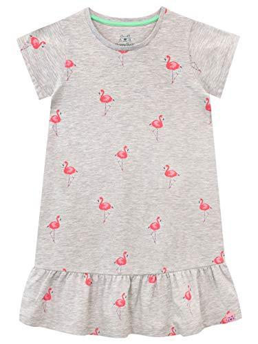 Harry Bear Girls Flamingo Dress Size 5 Grey