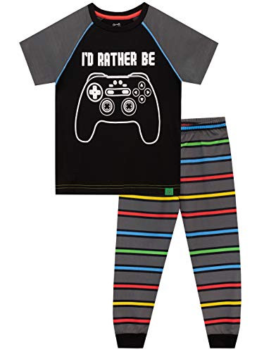 Harry Bear Boys Gaming Pajamas Black Size 6