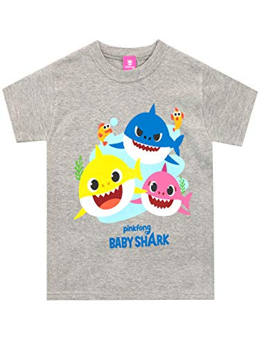 Pinkfong Boys Baby Shark TShirt Grey Size 3T