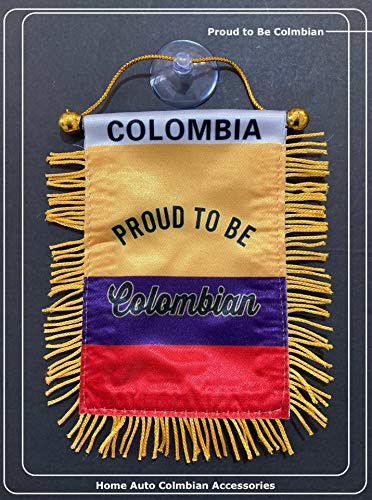 Proud to Be Colombian Colombia Flag Latino South American Central Caribbean Latina Quality Mini Banners Flags Colombia Proud