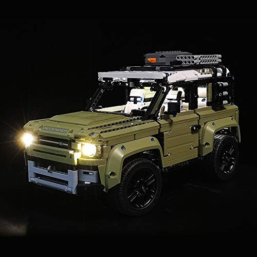 Hima LED Light kit for Lego 42110 The Brickwork LED Light kit Compatible with Land Rover Defender Building Blocks Model Not Include The Lego ModelClassic Style