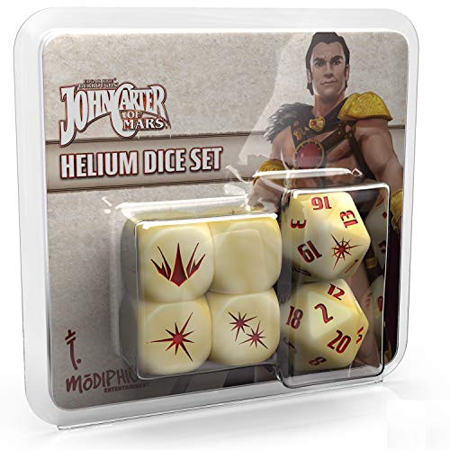 John Carter of Mars Helium Dice Set Set of 6 Custom Dice