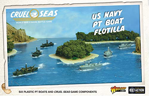 Cruel Seas US Navy PT Boat Flotilla 1300 WWII Naval Military Wargaming Plastic Model Kit