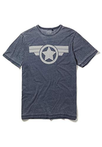 Recovered Marvel Captian America Icon Blue TShirt Size M