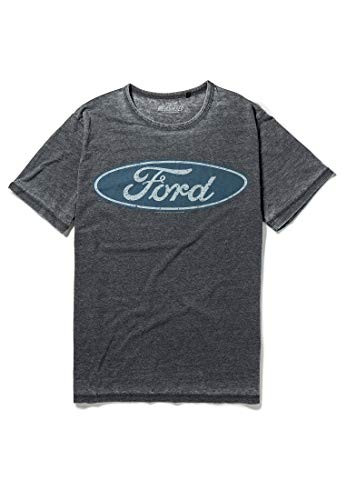 Recovered Ford Vintage Distressed Logo Charcoal TShirt Size XXL