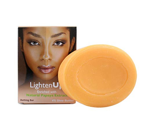LightenUp Papaya Soap 100g  Natural Brightening with Shea Butter Coconut Oil and Papaya Enzymes