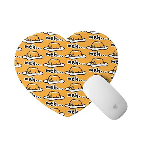 Mini Mouse Pad with Stitched Edge Heart Shape Mouse Mat Gudetama Cute NonSlip Rubber Base Mousepad for Laptop Computer Pc Office Home 8x94 in Mini Mouse Pad with Stitched Edge Heart Shape Mouse Mat Gudetama Cute NonSlip Rubber Base Mousepad for Laptop Computer Pc Office Home 8x94 in