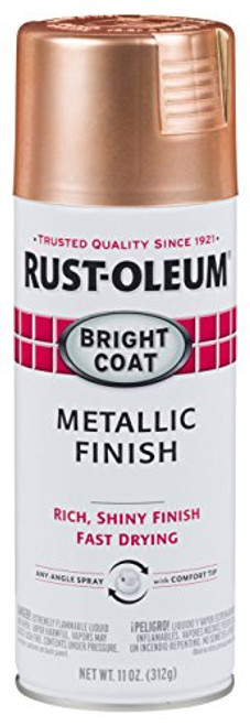 Rust-Oleum Stops Rust 314417 Bright Coat Metallic Color Spray, 11 Oz, Copper Rust-Oleum Stops Rust 314417 Bright Coat Metallic Color Spray, 11 Oz, Copper
