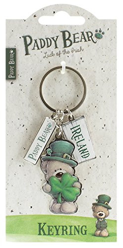 Paddy Bear Irish Designed Keychain With Ireland Sign Charm Multicolored One Size