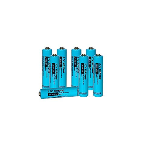 AAA Size ICR10440 37V 350MAH Lithium Ion Rechargeable Button Top Battery 10pcs AAA Size ICR10440 37V 350MAH Lithium Ion Rechargeable Button Top Battery 10pcs