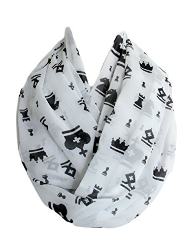 Etwoas Chess Infinity Scarf Circle Scarf Loop Scarf