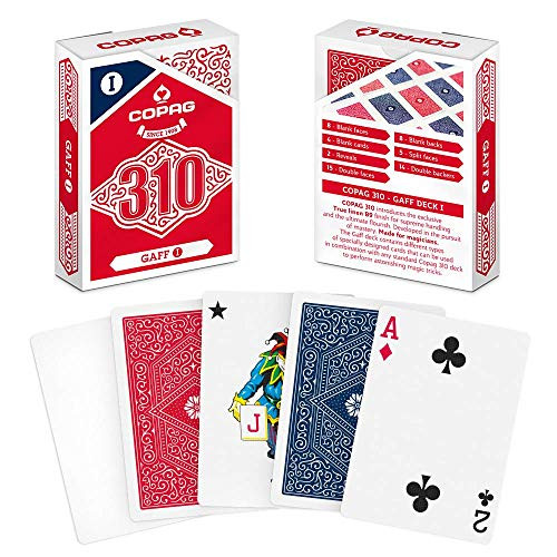 Copag 310 Gaff I Gimmick Magic Trick Playing Card Deck Poker SizeRegular Index True Linen PlasticCoated Finish