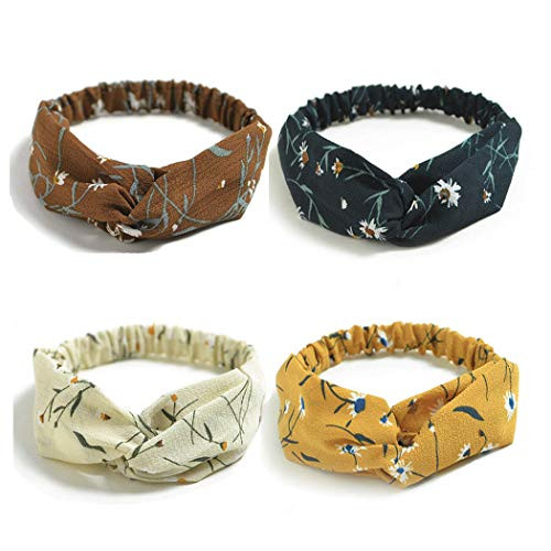 Catery Boho Headbands Criss Cross Headband Headpiece Vintage Elastic Turban Twist Head Wrap Hair Band Bohemia Stylish Fabric Floal Style Hairbands Fashion Hair Accessories for WomenPack of 3 Catery Boho Headbands Criss Cross Headband Headpiece Vintage Elastic Turban Twist Head Wrap Hair Band Bohemia Stylish Fabric Floal Style Hairbands Fashion Hair Accessories for WomenPack of 3