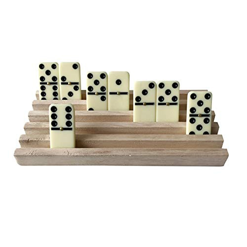 WFGOGO Poker Set of 4 Solid Wood Domino Trays, Domino Tiles Rack, Domino Holder,Great for Mexican Train, Mahjong, Chickenfoot,Dominos NOT Included WFGOGO Poker Set of 4 Solid Wood Domino Trays, Domino Tiles Rack, Domino Holder,Great for Mexican Train, Mahjong, Chickenfoot,Dominos NOT Included