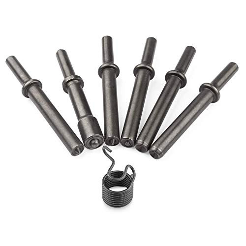 7 Pcs Air Hammer Rivet Bit Set Dele 0401 Shank Smoothing Pneumatic Air Rivet Hammer Tools Kit With Spring