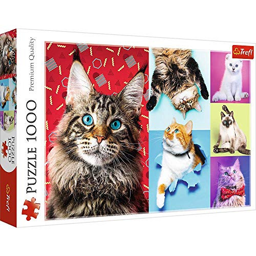 Trefl 1000 Piece Jigsaw Puzzle Happy Cats Trefl 1000 Piece Jigsaw Puzzle Happy Cats