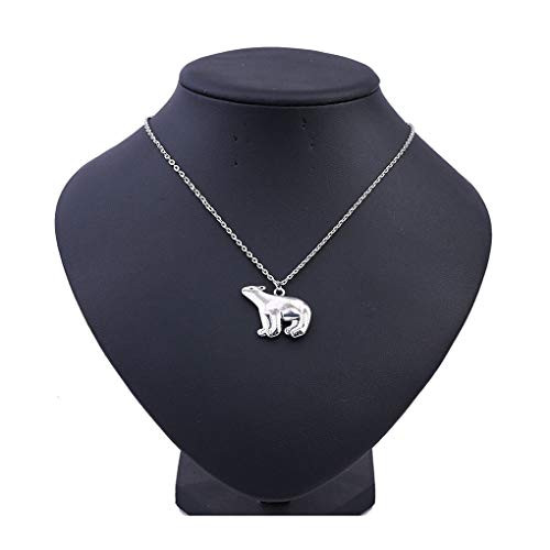 Yalice Cute Bear Pendant Necklace Chain Silver Animal Necklaces Jewelry for Women and Girls Yalice Cute Bear Pendant Necklace Chain Silver Animal Necklaces Jewelry for Women and Girls