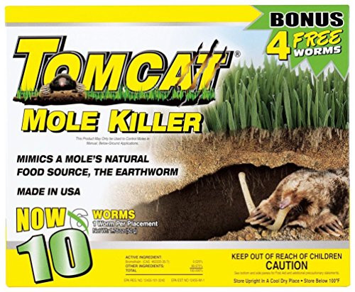 HealthandOutdoors Tomcat Mole Killer 10Pack Worm Formula BL34300 048745343006