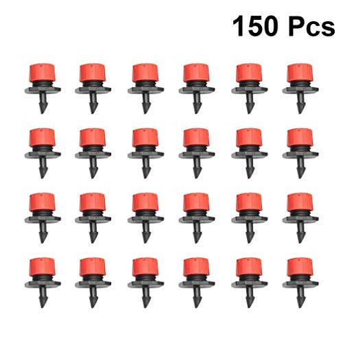 Yarnow 150PCS Adjustable Irrigation Drippers Sprinklers 14 Inch Emitter Dripper Micro Drip Irrigation Sprinklers for Watering System