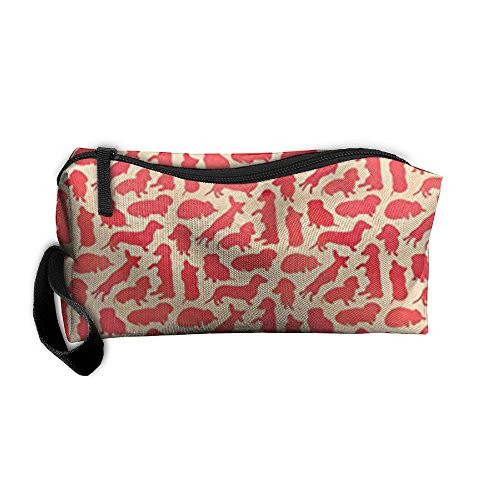 Styleforyou Travel Makeup Weiner Dog Dachshund Party Cosmetic Pouch Makeup Travel Bag Purse for Women Or Girls