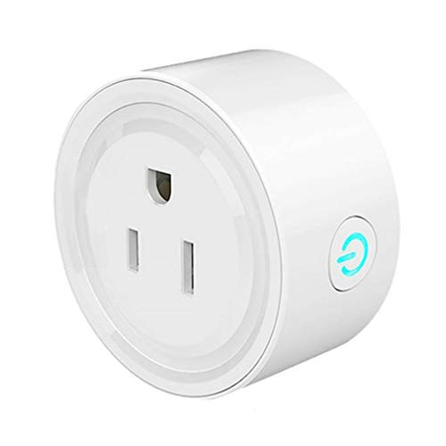 Alexa Smart Plugs Cunliwaa Mini WiFi Smart Socket Switch Works with Alexa Echo Google Home No Hub Required Remote Control Smart Outlet with Timer Function Only Supports 24GHz Network 1 Pack
