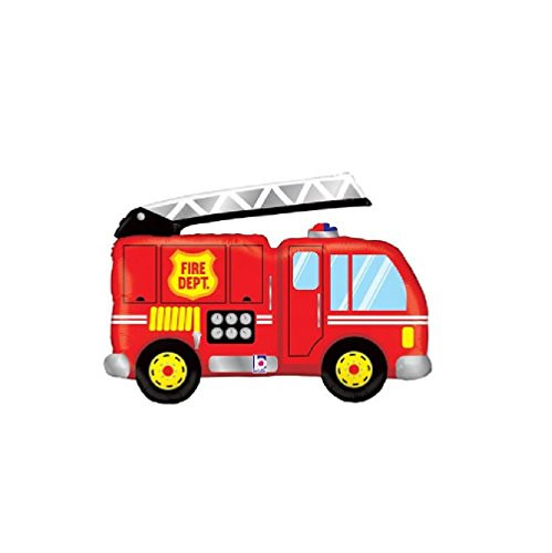 Fire Truck Jumbo 40 Foil Party Balloon