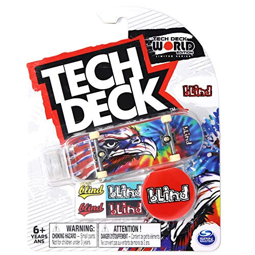 Mini Fingerboards TD World Editon Limited Series Blind Skateboards Eagle Tag Tie Dye Complete Deck