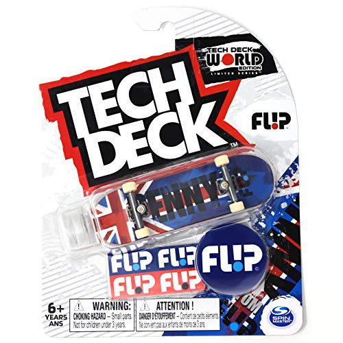 Mini Fingerboards TD World Edition Limited Series Flip Skateboards Ultra Rare Tom Penny International Union Jack Complete Deck