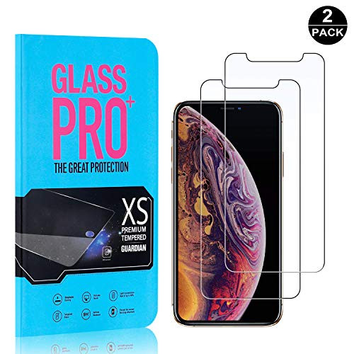 Bear Village Screen Protector for iPhone XsiPhone X Bubble Free 9H Scratch Resistant HD Tempered Glass Screen Protector Film for iPhone XsiPhone X 2 Pack