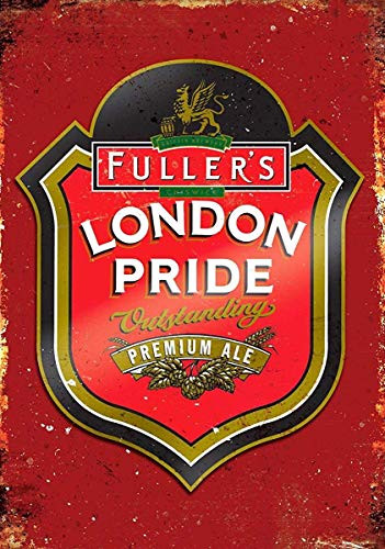 NDTS London Pride Ale Beer Vintage Tin Sign Metal Decor Metal Sign Wall Metal Tin Sign Metal Sign 8X12 Inches