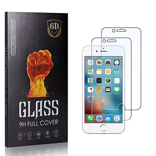 Bear Village Screen Protector for iPhone 6 PlusiPhone 8 PlusiPhone 7 Plus Anti Fingerprint 9H Tempered Glass Screen Protector for iPhone 6s PlusiPhone 6 Plus Easy Installation 2 Pack