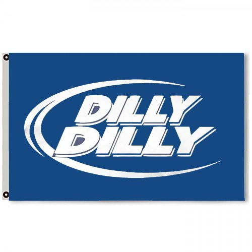 2but Bud Light Dilly Dilly Beer Flag Banner 3X5 Feet Blue